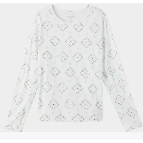 Hang Ten Women's Long Sleeve Soft Lightweight Sun Tee, White - Picture 1 of 8